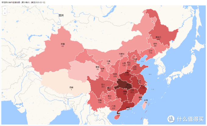 新冠肺炎疫情数据分析2020-02-12