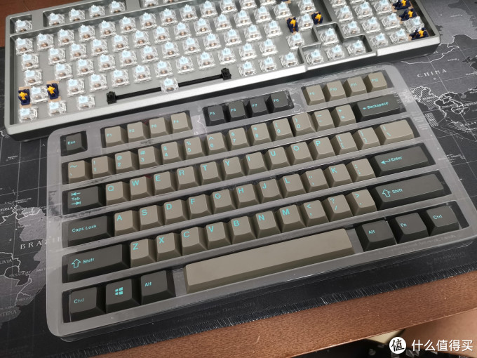 键盘diy 篇六:又一把我的主力:阳极氧化铝980优联客制化键盘组装鉴赏
