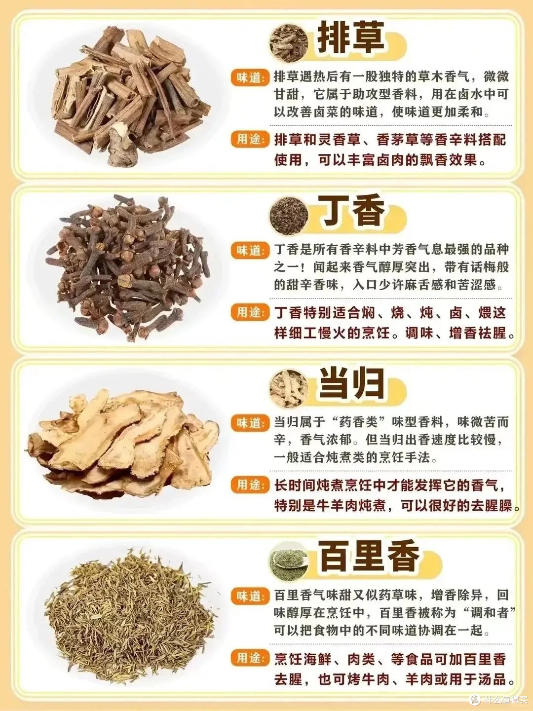 常见香料区别及用途，作为吃货，这些香料你需要知道！_调味品_什么值得买