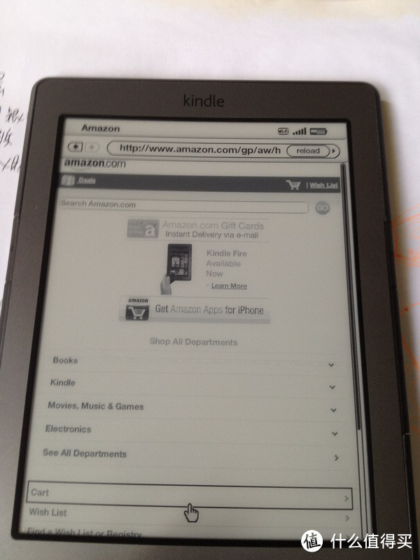 没啥好用的Amazon 亚马逊 Kindle 4 电子书阅读器，墨水屏真是渣渣...
