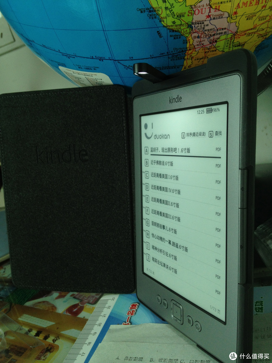 kindle 4和带灯皮套