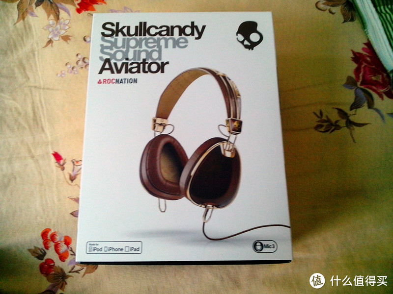 skullcandy aviator 骷髅耳机棕色入手，亚马逊859元