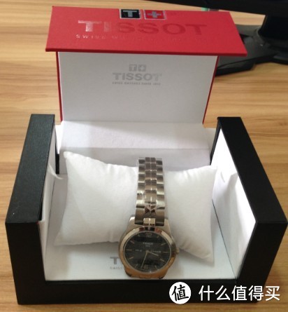 Tissot 天梭 T-Classic 男款 双夜显钛合金石英腕表 T34748762