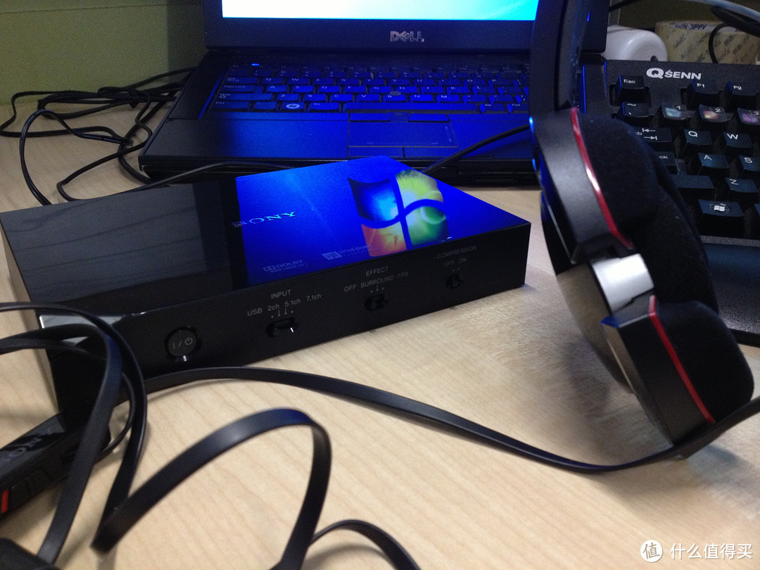 晒海淘Sony 索尼 DR-GA500 游戏耳机（7.1声道/外置声卡）