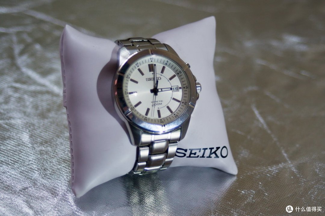 SEIKO 精工 Kinetic 人动电能 SKA535 男款不锈钢腕表