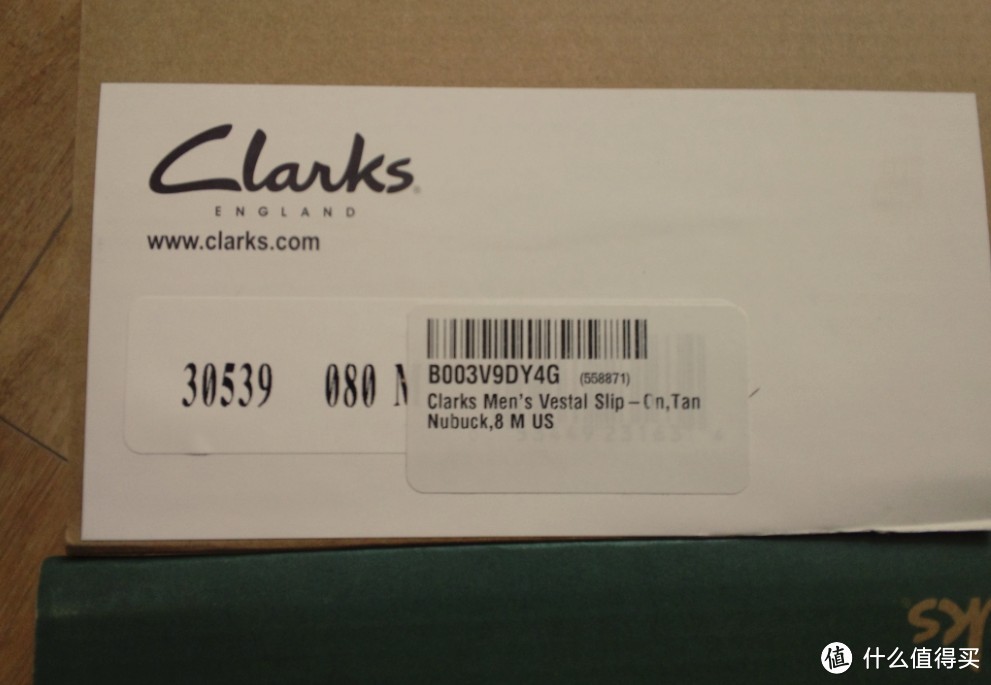 第一次海淘买鞋子，尺码头疼啊！Clarks 男士Vestal一脚蹬休闲皮鞋  