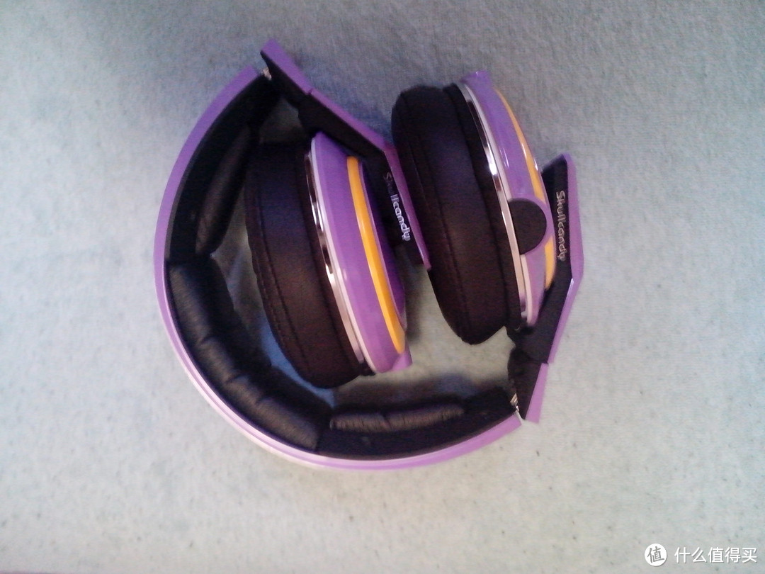 skullcandy骷髅耳机mix master 湖人限量版，亮骚紫色
