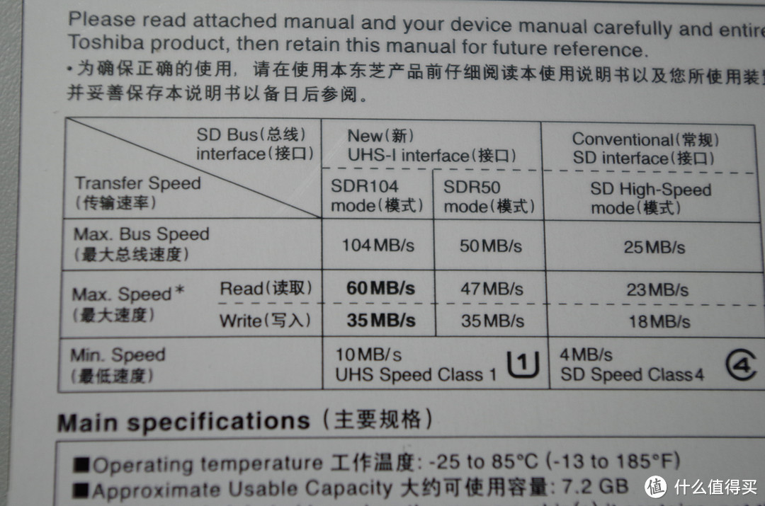 东芝8G储存卡SDHC！究竟是Class4还是UHS-1！