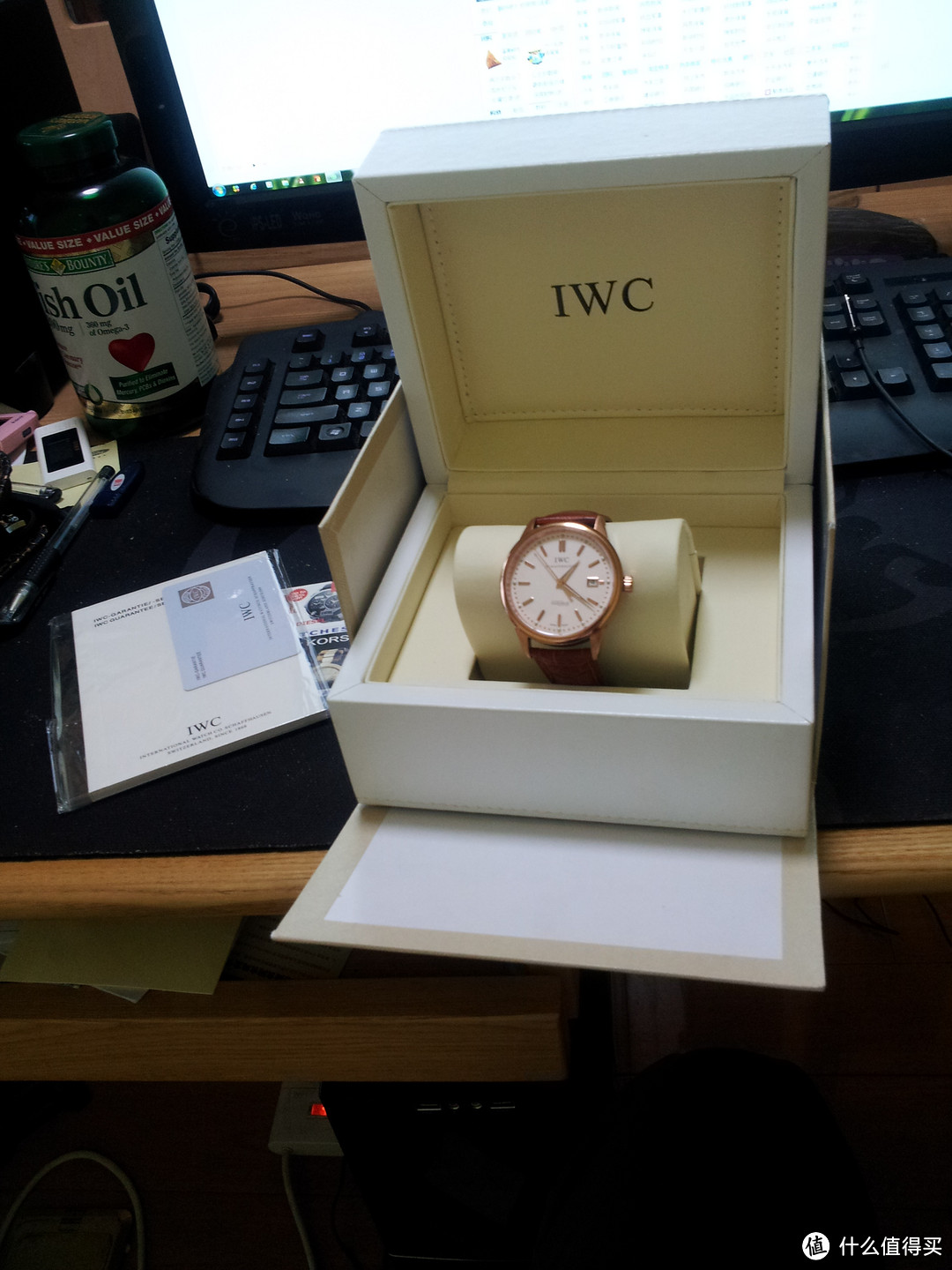 最近大家都买表，我要晒下刚到手的表吧 IWC万国 iw323303