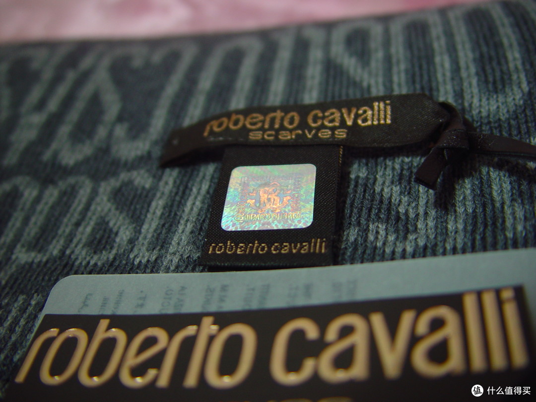 逆袭神器！Roberto Cavalli 罗伯特·卡沃利 Men's Wool Scarf 男士羊毛围巾