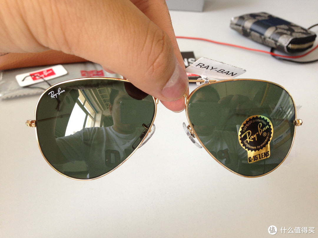 脸上趴了只大蛤蟆！Ray-Ban 雷朋 飞行员系列 经典款 太阳墨镜 RB3025（JD第三方还是靠谱的！）