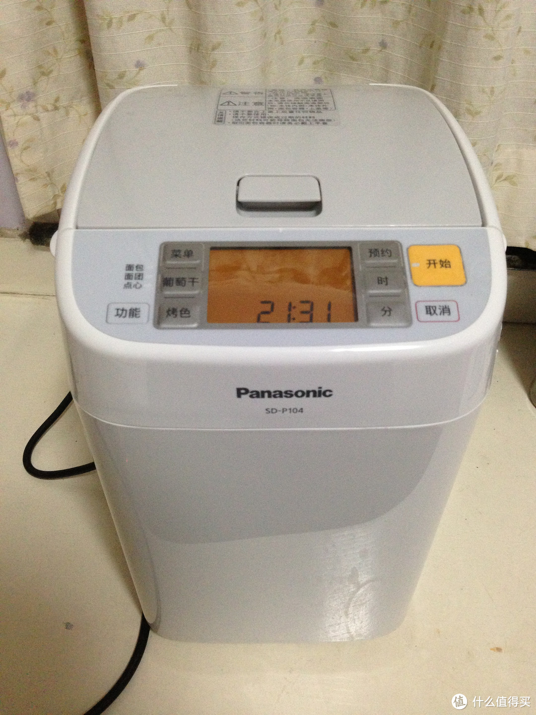Panasonic 松下 全自动面包机 SD-P104 使用初体验——抹茶葡萄干面包