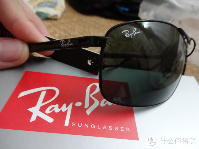 帮同事买的奢侈品 RAY-BAN 雷朋 3470E 黑色金属框黑色板材镜腿太阳镜