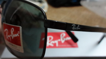 帮同事买的奢侈品 RAY-BAN 雷朋 3470E 黑色金属框黑色板材镜腿太阳镜