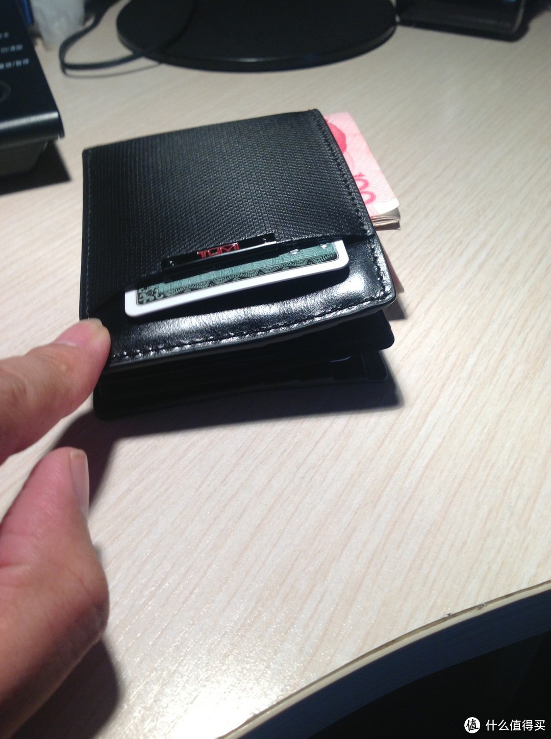 神价Tumi Quantum Slim Single Billfold Wallet 男款钱包到货 毛爷爷果然露头了