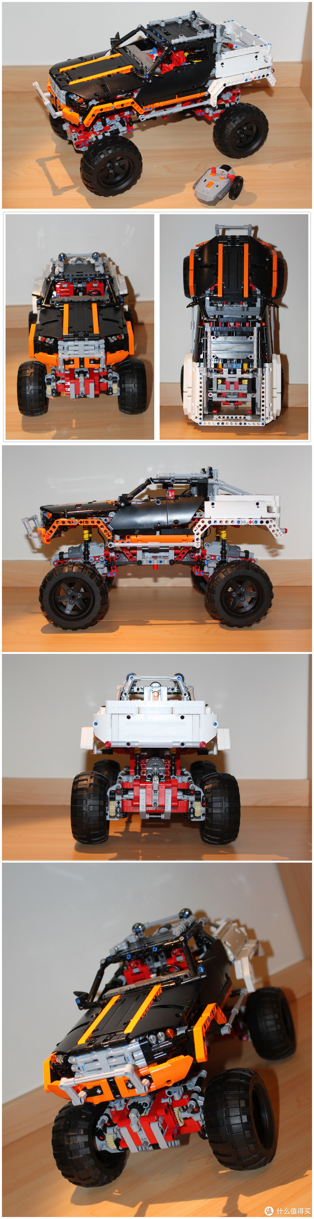 也来晒晒我的LEGO12年科技旗舰—— LEGO 乐高 机械组 Technic 9398 四驱越野遥控车