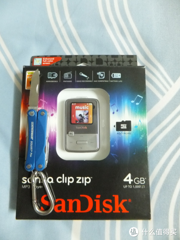 Sandisk 闪迪 Sansa Clip Zip MP3播放器4GB 晒单啦