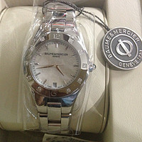 美淘 Baume & Mercier 名士 Linea Mother of Pearl系列 MOA10071 女款石英腕表 