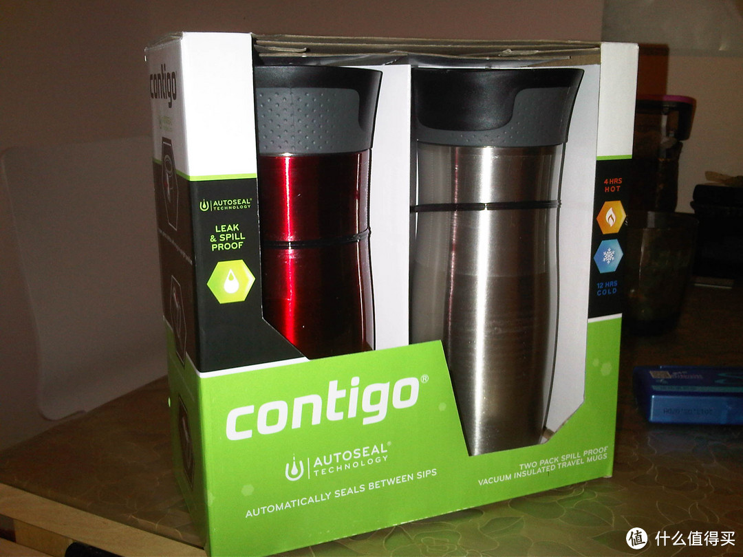 海淘 Contigo 康迪克 Autoseal系列 真空不锈钢保温杯450ml +  运动水壶