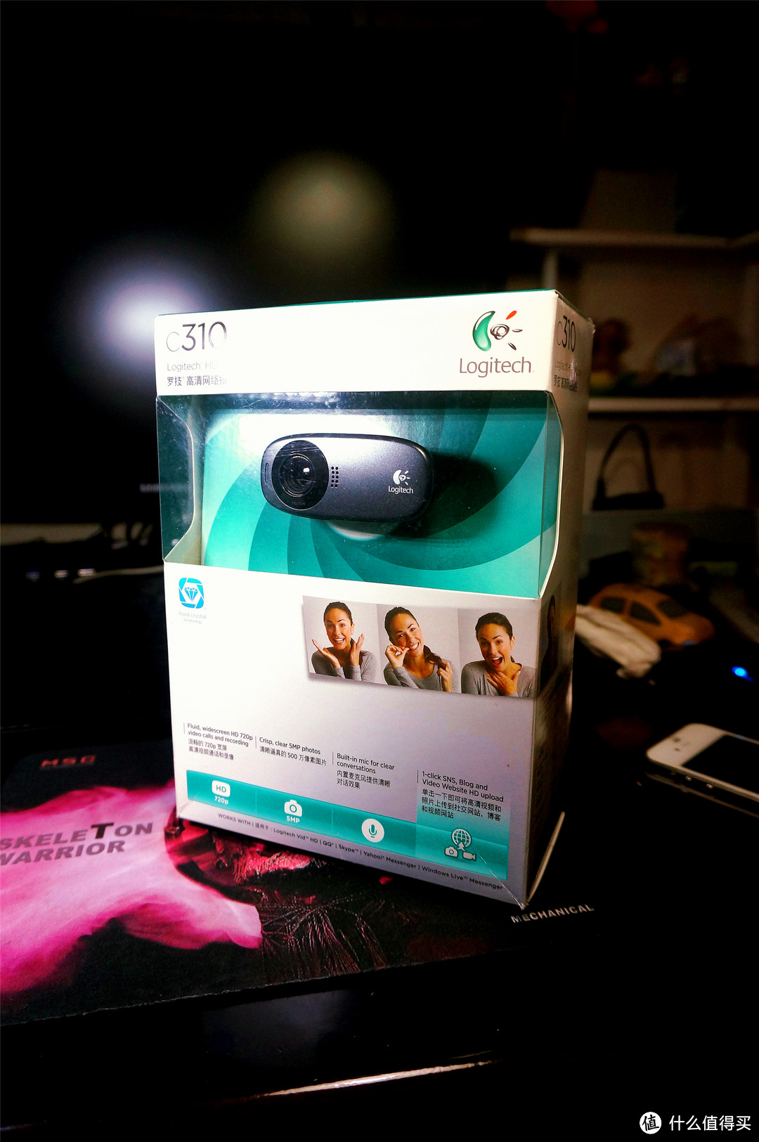 看得更清楚，送给女神的利器-----Logitech 罗技 C310 高清晰网络摄像头