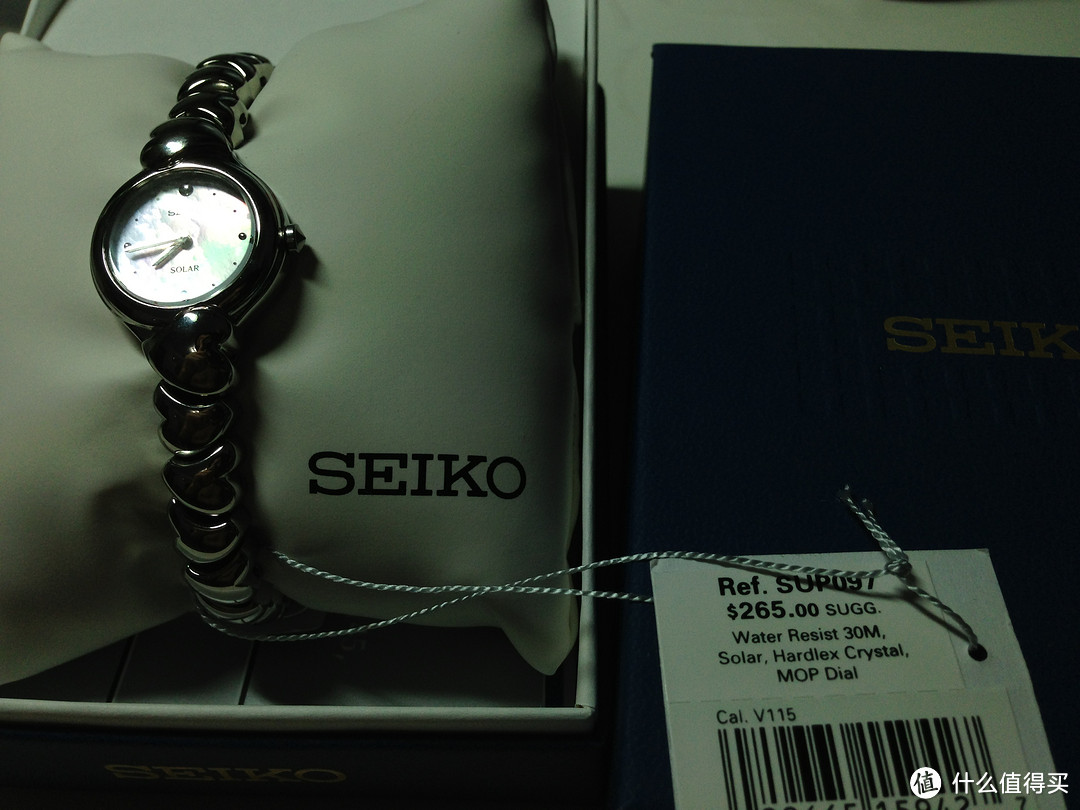 Ashford 海淘 SEIKO 精工 Solar SUP097 纯钢色 女款太阳能腕表 