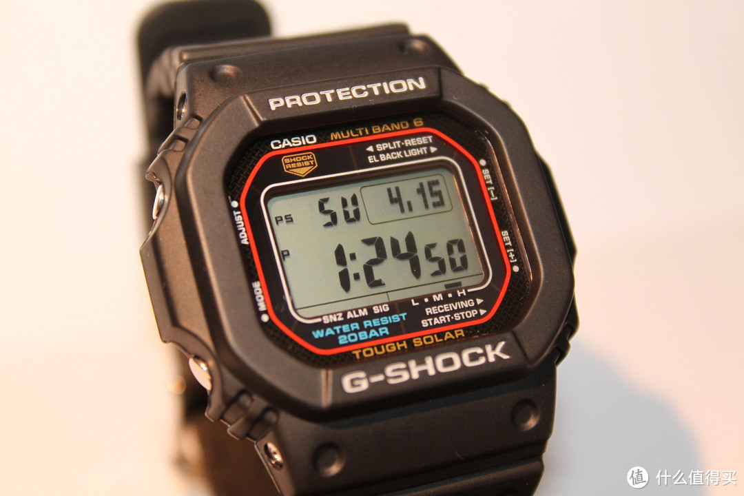 屌丝标配？CASIO 卡西欧 G-Shock 男款太阳能电波腕表（6局电波）GWM5610-1