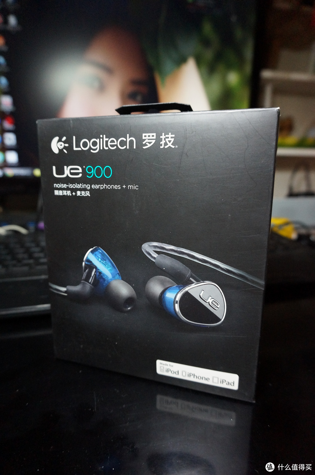 黑暗中的蓝色精灵------ Logitech 罗技 UE900 4单元动铁 隔音耳机 开箱记