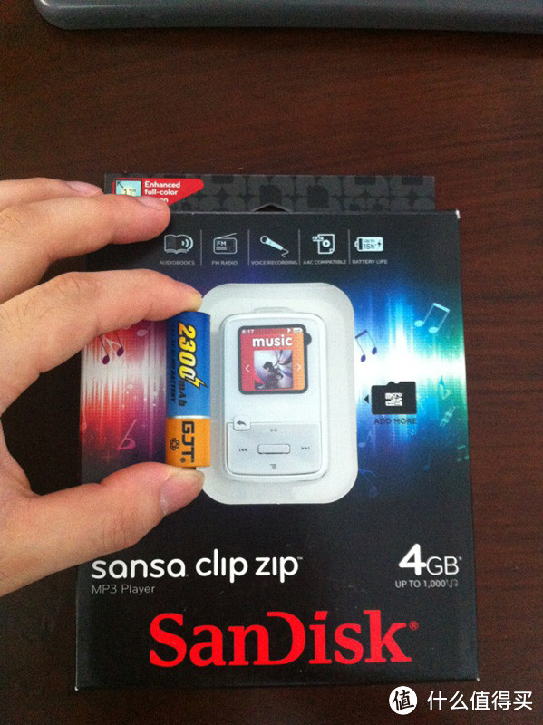 屌丝听歌利器——Sandisk 闪迪 Sansa Clip zip MP3播放器 把玩 + Rockbox刷机