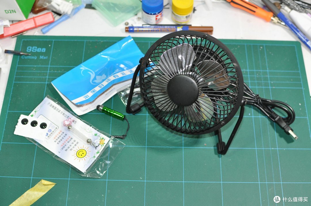 qhe 七河 usb小风扇   9.9元包邮 开箱使用&拆解 报告