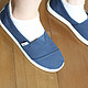 帮LD 海淘toms Navy Canvas Youth Classics 帆布鞋