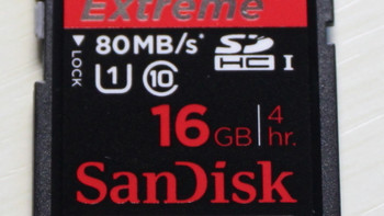 简单晒：SanDisk 闪迪 Extreme SDHC UHS-I card 16GB SD卡