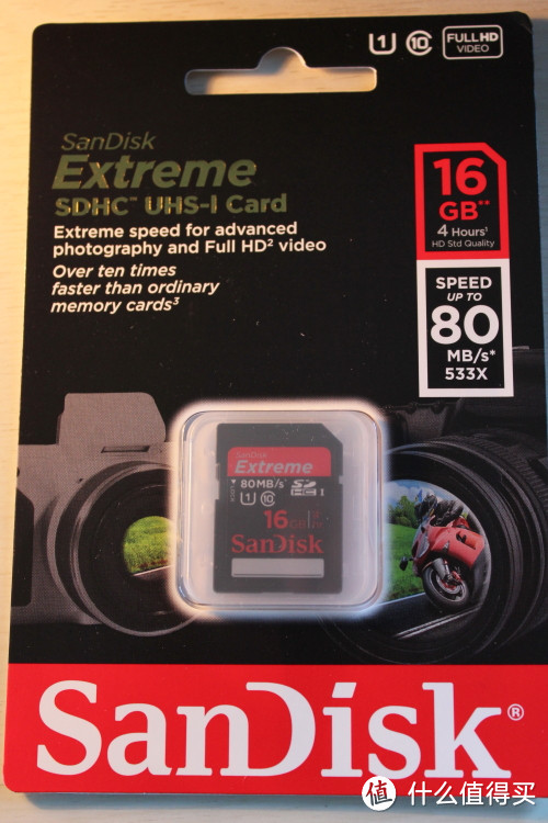 简单晒：SanDisk 闪迪 Extreme SDHC UHS-I card 16GB SD卡