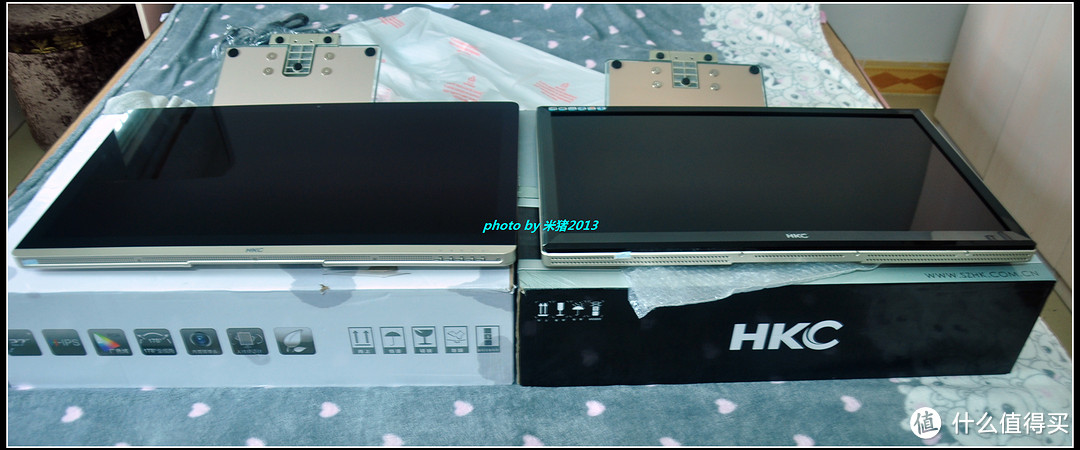 【图片更新】屌丝大屏幕——HKC 惠科 T7000+ 27寸广视角液晶显示器 简单开箱及与T7000简单对比