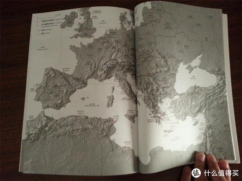 通过地图展示本书中所提及的地区，可以看到艺术发展的地理轨迹
