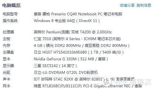 配置一般吧，但是毅然决然的选择尝试下win8系统，尝尝鲜