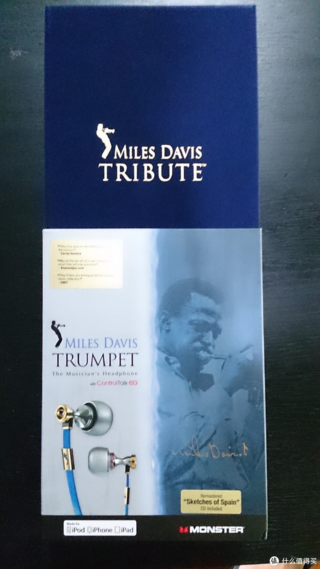 海淘一个月到手的 Monster 魔声 Jazz2 新爵士 Miles Davis Trumpet限定版 入耳式耳塞 