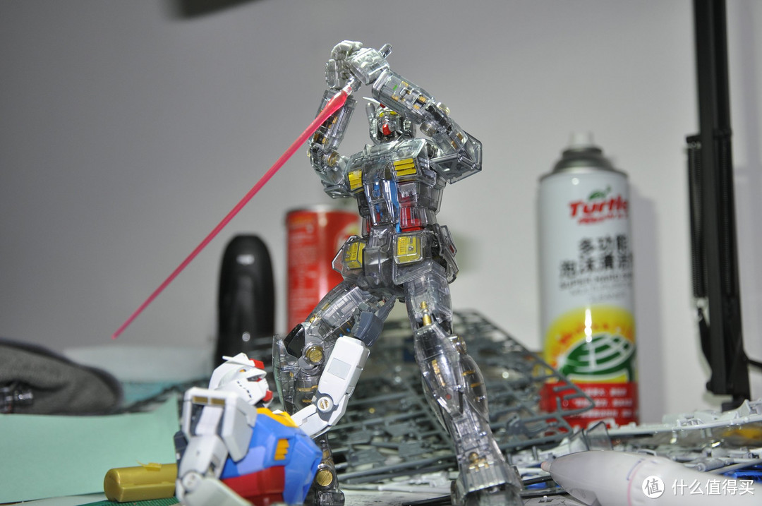 万代高达MG 1/100 RX-78-2 GUNDAM 3.0 开箱到素组完成 170P杀内存 红有三客串