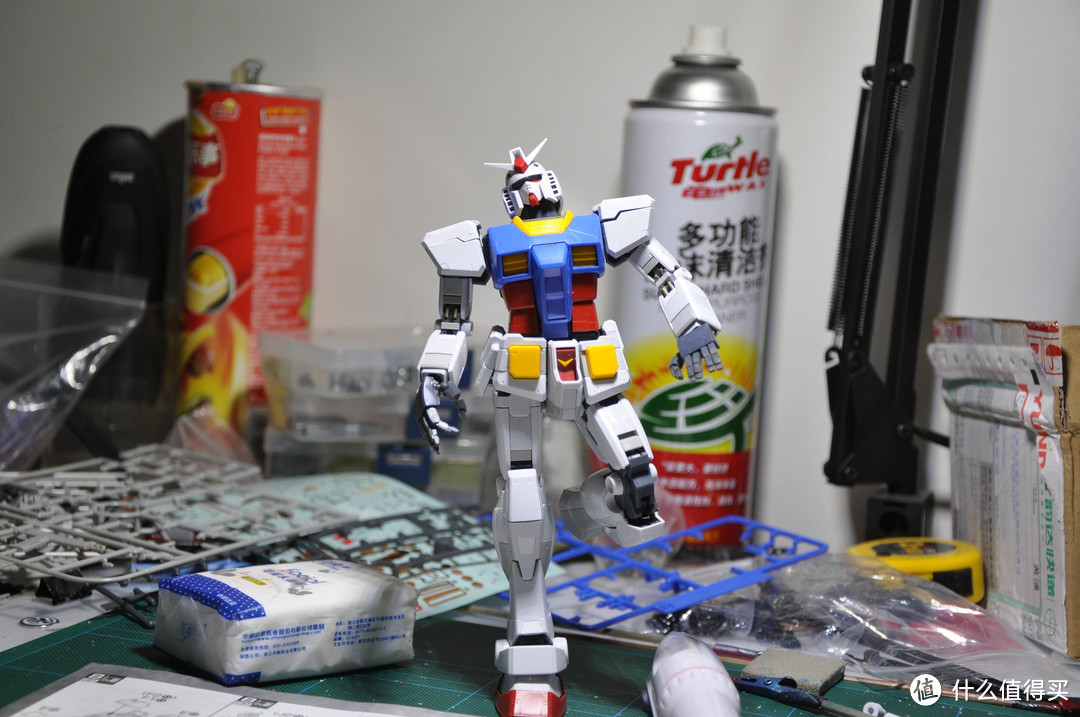 万代高达MG 1/100 RX-78-2 GUNDAM 3.0 开箱到素组完成 170P杀内存 红有三客串