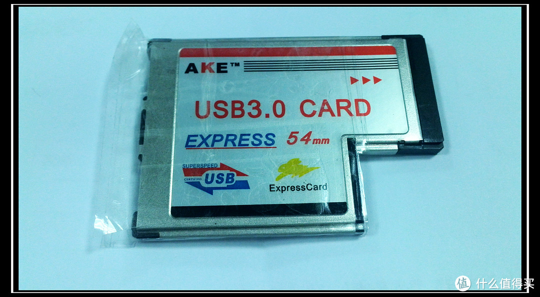 AKE笔记本Express转USB3.0扩展卡ExpressCard 54mm NEC芯片，让老爷机也能享受飞一般的速度