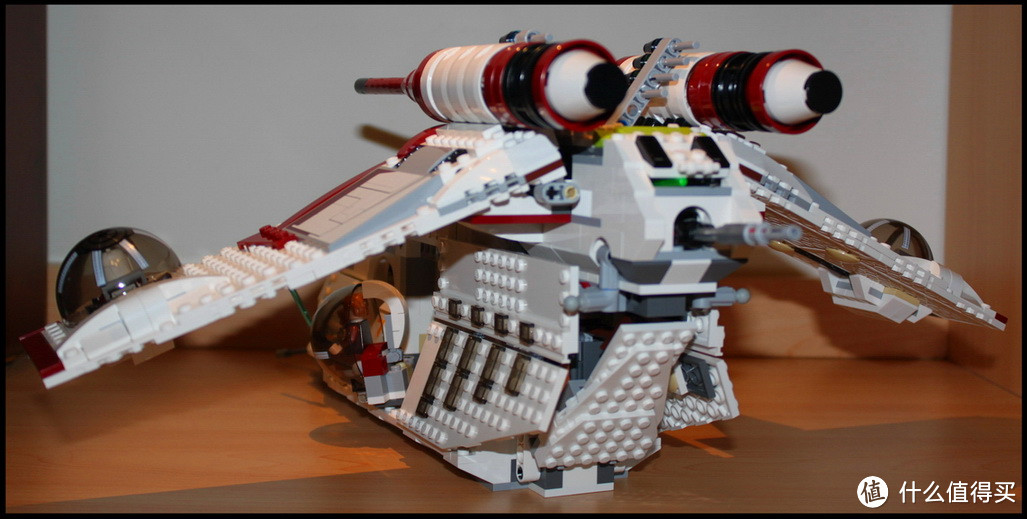 LEGO 乐高 StarWar Gunship 星球大战系列 75021 共和国炮艇 开箱&搭建（很多图！）