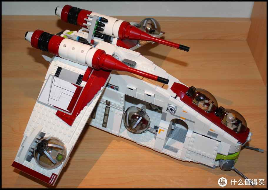 LEGO 乐高 StarWar Gunship 星球大战系列 75021 共和国炮艇 开箱&搭建（很多图！）