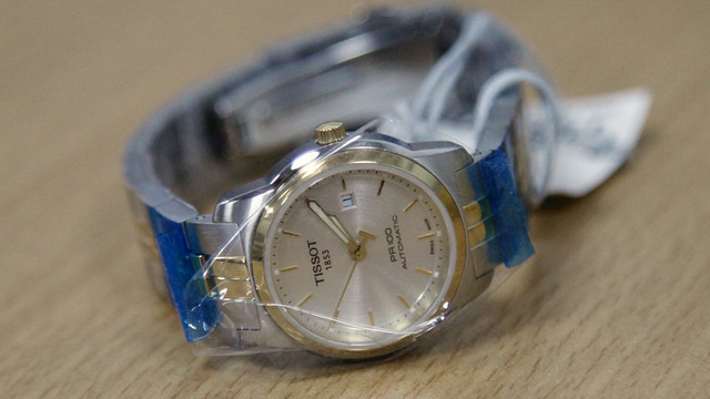 4折 tissot 天梭 pr100機械女表 t049.307.22.031.00