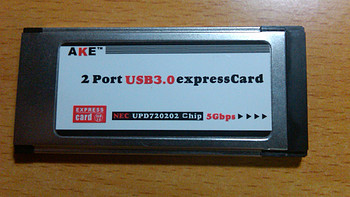 AKE 笔记本 Express转USB3.0 扩展卡测速及驱动