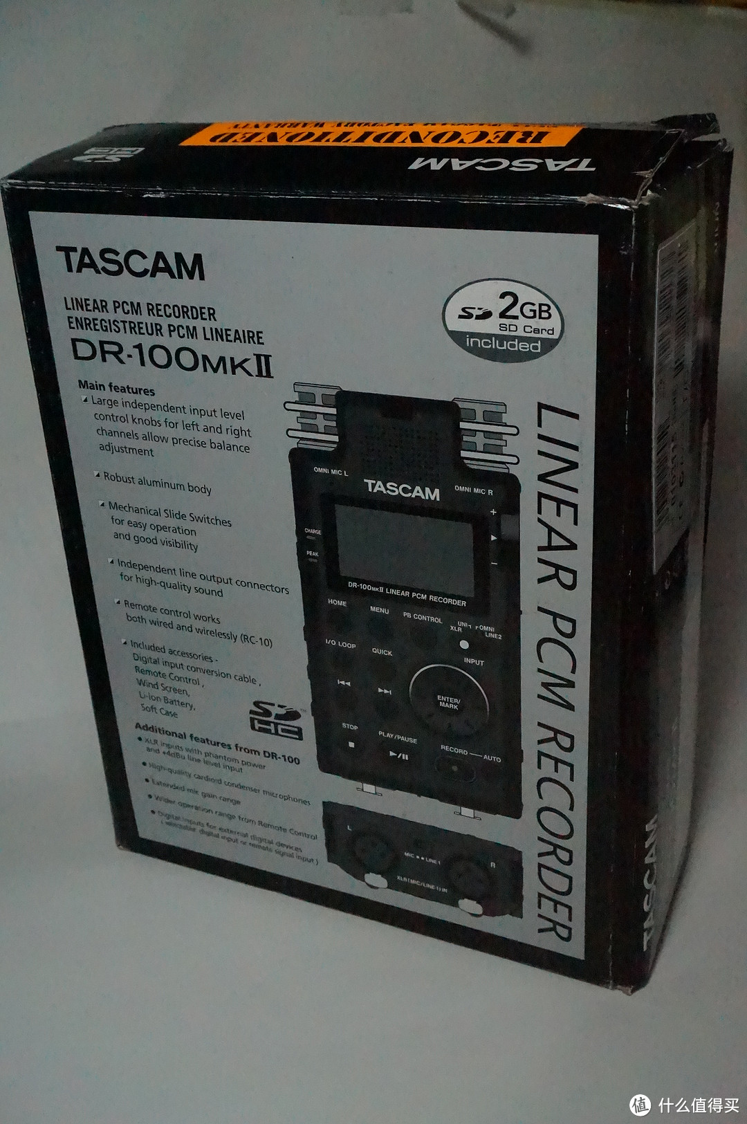 回放利器——TASCAM 线性录音笔 DR-100mkII