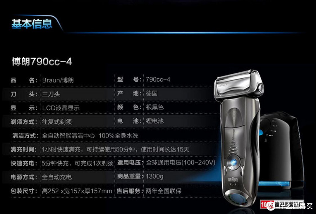 屌丝的逆袭—— BRAUN 博朗 Shaver Series7 790cc 旗舰剃须刀 入手小评