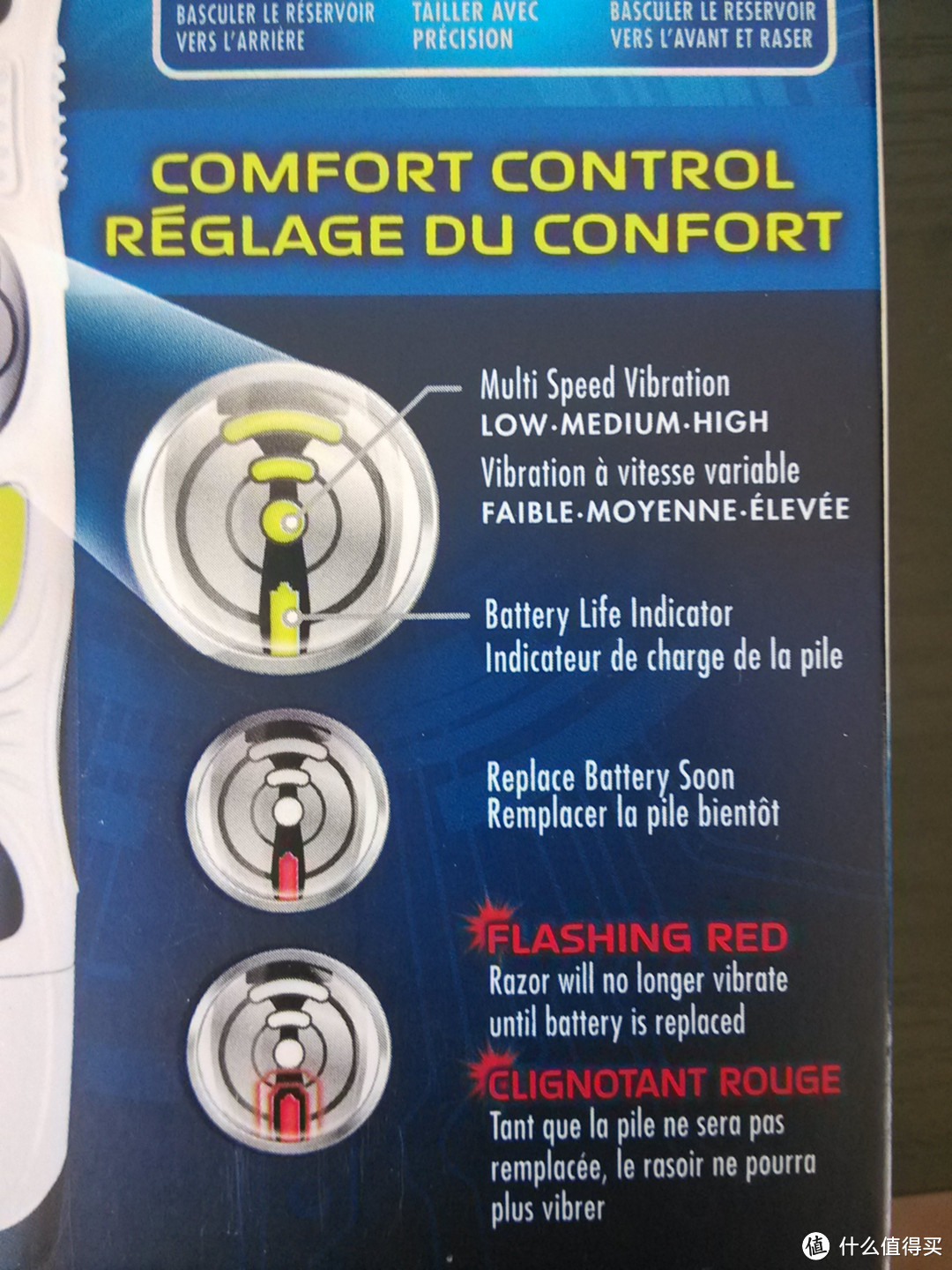 电池指示灯在低电量时会变红，提示尽快换电池，闪烁则代表换电池之前无法继续使用