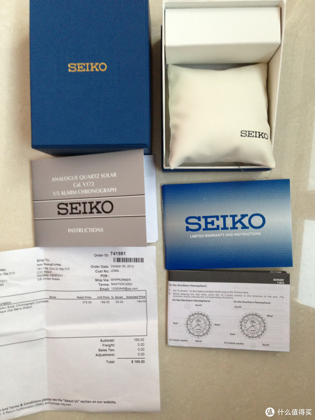 你是不是也看错了秒针？？SEIKO 精工 SSC081 男款 光动能腕表