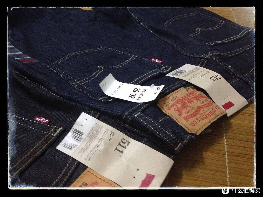 【晒人鱼线】海淘 Levi's 李维斯 511 & 513 男式牛仔裤 大尺度真人秀