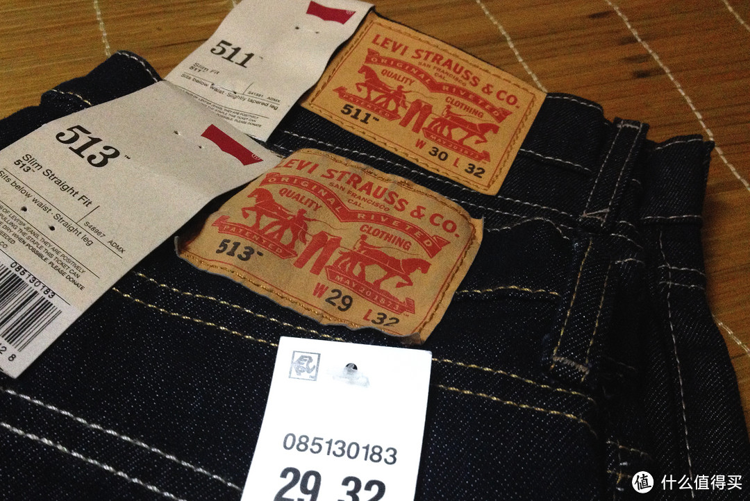 【晒人鱼线】海淘 Levi's 李维斯 511 & 513 男式牛仔裤 大尺度真人秀