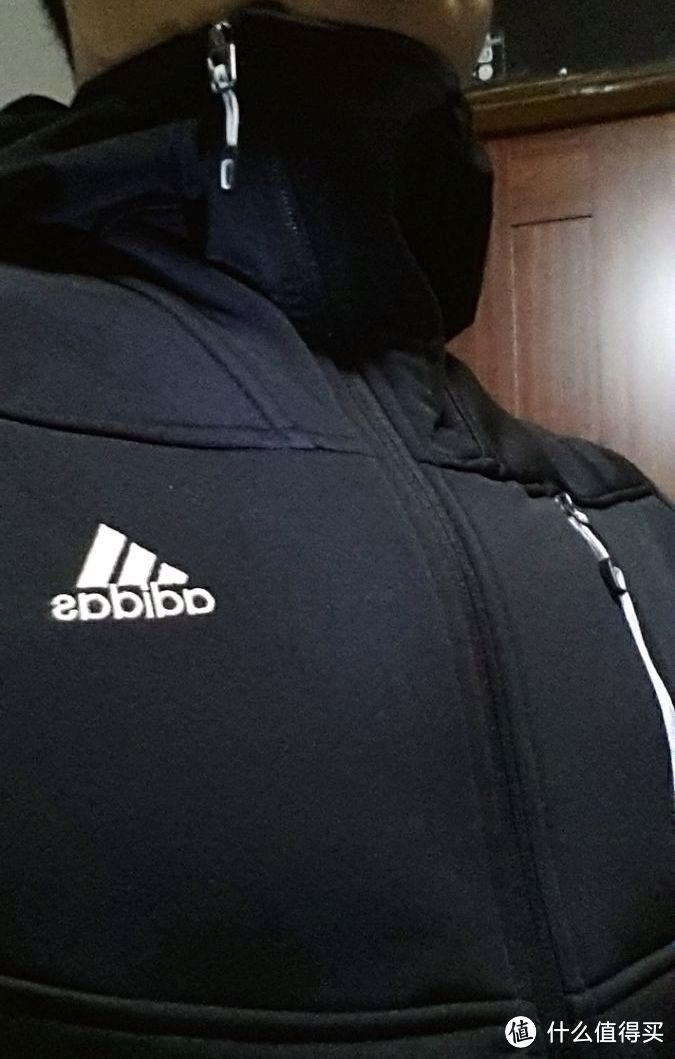 adidas 阿迪达斯 男子常规户外针织防风保暖夹克 X21211